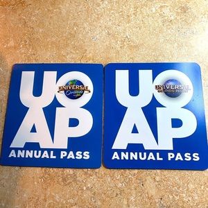 UNIVERSAL Orlando Annual Passholder Magnet Original Blue Studios UOAP